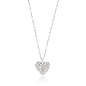Pave Heart Pendant - Jewelry Xoxo