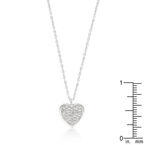 Pave Heart Pendant - Jewelry Xoxo