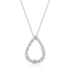 Graduated Teardrop Pendant - Jewelry Xoxo