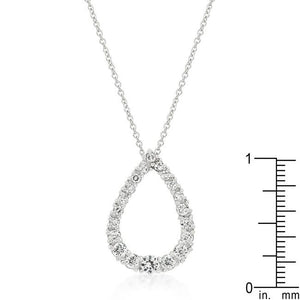 Graduated Teardrop Pendant - Jewelry Xoxo