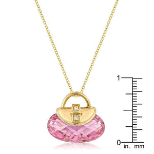 Golden Handbag Pendant - Jewelry Xoxo