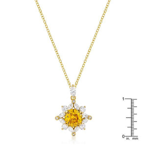 Classic Sun Pendant in Goldtone - Jewelry Xoxo