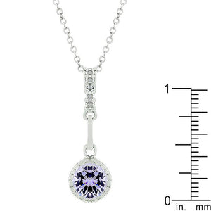 Lavender Drop Pendant - Jewelry Xoxo