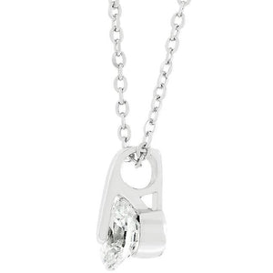 Classic Solitaire Cubic Zirconia Pendant - Jewelry Xoxo