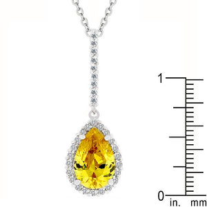 Yellow Tear Drop Pendant - Jewelry Xoxo