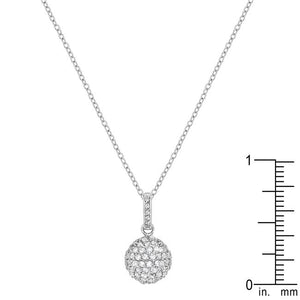 Sparkling Sphere Pendant - Jewelry Xoxo