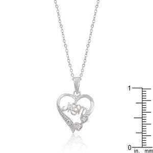 #1 Mom Heart Pendant - Jewelry Xoxo