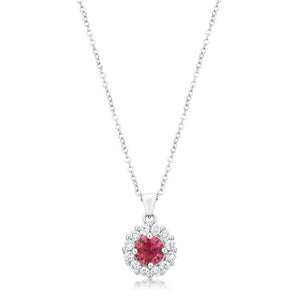 Bella Bridal Pendant in Pink - Jewelry Xoxo