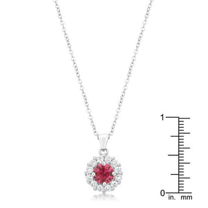 Bella Bridal Pendant in Pink - Jewelry Xoxo