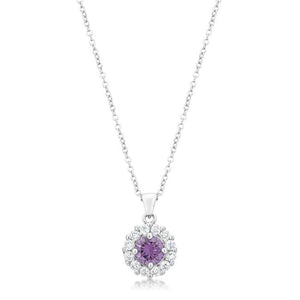 Bella Bridal Pendant in Purple - Jewelry Xoxo