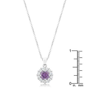 Bella Bridal Pendant in Purple - Jewelry Xoxo