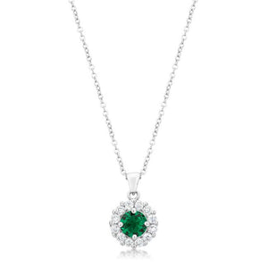 Bella Bridal Pendant in Green - Jewelry Xoxo