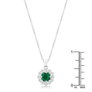 Bella Bridal Pendant in Green - Jewelry Xoxo