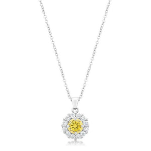 Bella Bridal Pendant in Yellow - Jewelry Xoxo