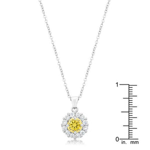 Bella Bridal Pendant in Yellow - Jewelry Xoxo