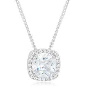 Pave Halo Pendant - Jewelry Xoxo