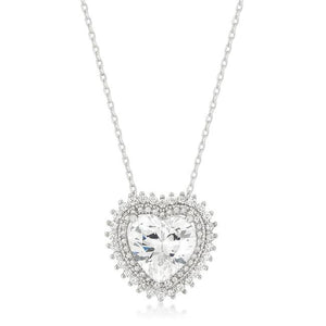Halo Heart Pendant - Jewelry Xoxo