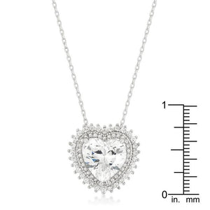 Halo Heart Pendant - Jewelry Xoxo