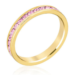 Stylish Stackables Pink Gold Ring - Jewelry Xoxo