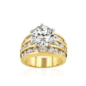 Classic Gold Engagement Ring - Jewelry Xoxo