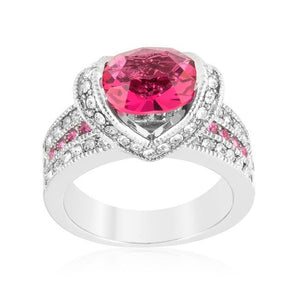 Ovaline Pink Ring - Jewelry Xoxo