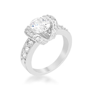 Tension Set Engagement Ring - Jewelry Xoxo