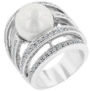 Right-Hand Pearl Ring - Jewelry Xoxo