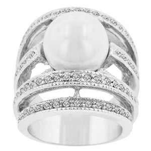 Right-Hand Pearl Ring - Jewelry Xoxo