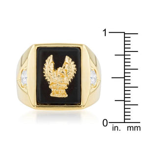 Golden Eagle Mens Ring - Jewelry Xoxo