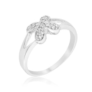 Simple Flower CZ Ring - Jewelry Xoxo