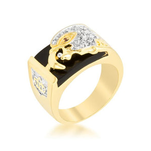 Cubic Zirconia Eagle Mens Ring - Jewelry Xoxo