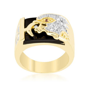 Cubic Zirconia Eagle Mens Ring - Jewelry Xoxo