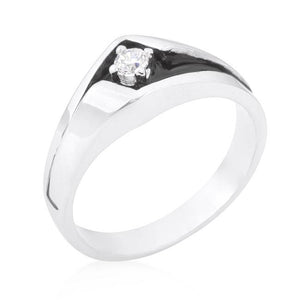 Two-Tone Sleek Mens Ring - Jewelry Xoxo