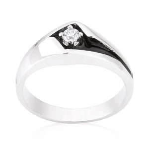 Two-Tone Sleek Mens Ring - Jewelry Xoxo