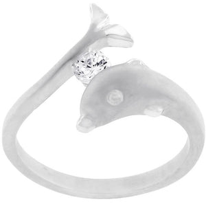 Tension Set Dolphin Ring - Jewelry Xoxo