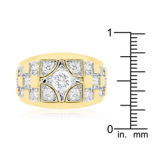 Checkerboard Cubic Zirconia Ring - Jewelry Xoxo