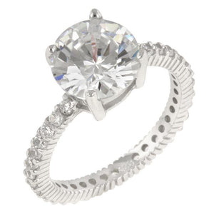 Queen Anne Clear Ring - Jewelry Xoxo