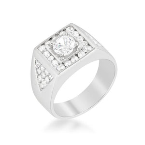 Brilliant Mens Cubic Zirconia Ring - Jewelry Xoxo