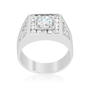 Brilliant Mens Cubic Zirconia Ring - Jewelry Xoxo