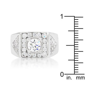 Brilliant Mens Cubic Zirconia Ring - Jewelry Xoxo