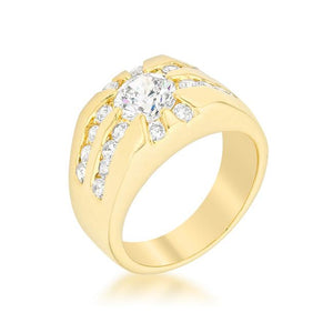 Cubic Zirconia Sunrise Ring - Jewelry Xoxo
