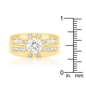 Cubic Zirconia Sunrise Ring - Jewelry Xoxo