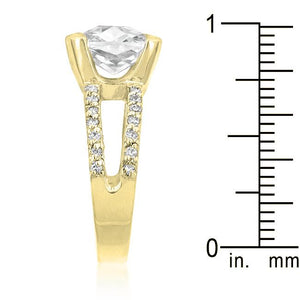 Double Band Cubic Zirconia Engagement Ring - Jewelry Xoxo