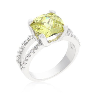 Fabulous Peridot Engagement Ring - Jewelry Xoxo