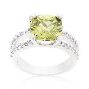 Fabulous Peridot Engagement Ring - Jewelry Xoxo