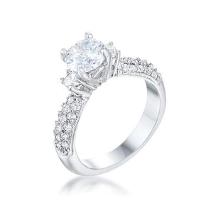 Classic Pave Bridal Ring - Jewelry Xoxo