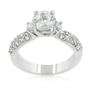 Classic Pave Bridal Ring - Jewelry Xoxo