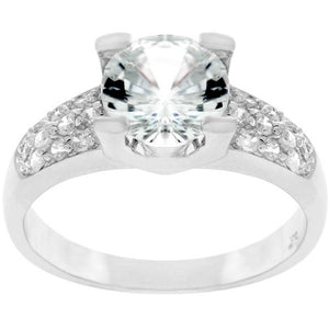 Classic Clear Engagement Ring - Jewelry Xoxo