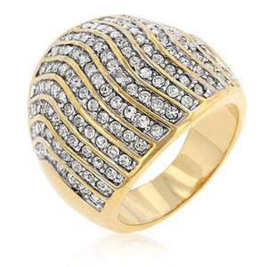 Pave Crystal Cocktail Ring - Jewelry Xoxo