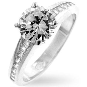 Cubic Zirconia Engagement Ring - Jewelry Xoxo